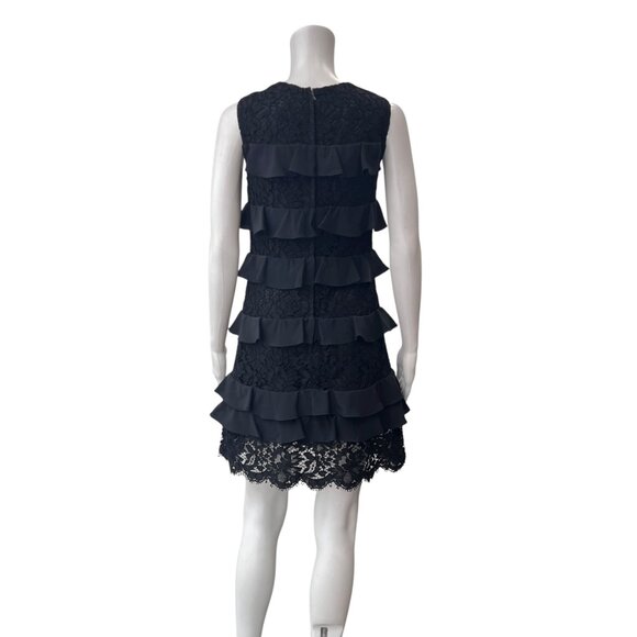 $2600 NWT Dolce&Gabbana Black Lace Embroidered Mini Dress size IT 38/2 - Picture 6 of 10